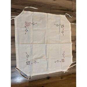 Vintage Hand-Embroidered Card Table Cover  With Clubs, Heart Diamond and Spade D